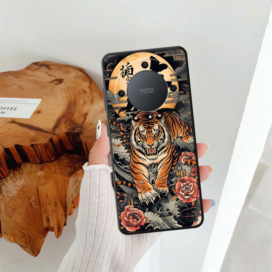 Cool Tiger Case for Honor X6 70 8X X9a X7 X8 X5b 90 Magic5Lite 200 400 Lite Funda Phone Cover