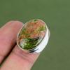 Unakite Ring 925 Sterling Silver Rings Handmade Birthstone Jewelry Natural Gemstone Ring Gifts For Her Statement Ring Available In Ring Size