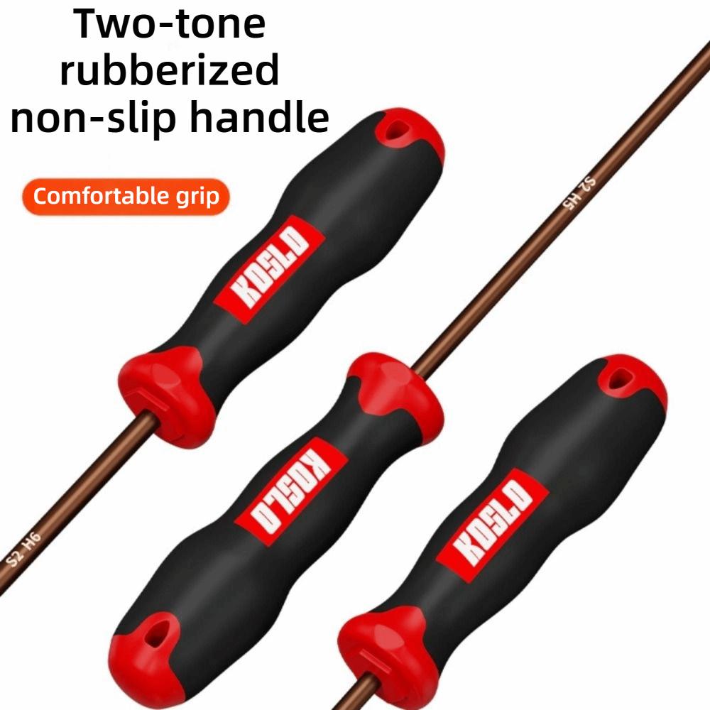 New Internal Hex Hexagonal Screwdriver Extended Length H2.5/4mm Hexagonal Wrench Straight Shank Hand Tool