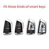 For BMW G20 G21 G22 G30 G31 F48 F39 G01 G05 G06 G07 G14 F40 F44 Black Transparent Key Fob Case Cover Keychain Light Thin