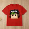 Roblox Character Skateboard Kids T-Shirt 2026 Summer New Boys Girls Short Sleeve Casual T-Shirt Cotton Tops