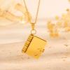 Titanium Steel Girl Love Letter Necklace Can Be Opened Pendant, Couple's New Personalized Temperament Necklace Collarbone Chain