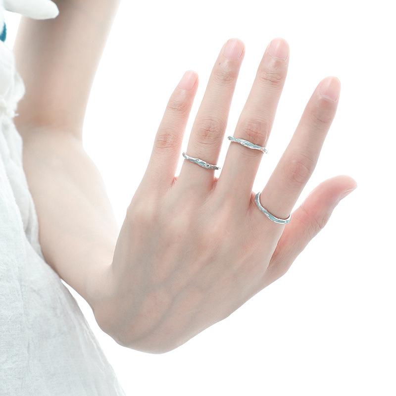 Copper Shape Irregular Geometric Ring Women Fashion Accessory Gift Decoration