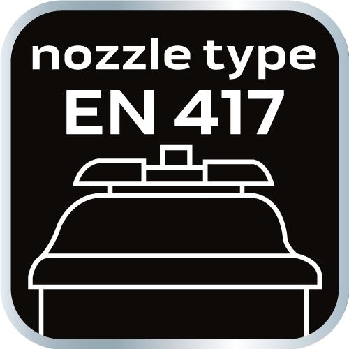 Tourist gas burner for EN417