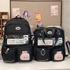 Winter New Transparent High-Value Ins Large Capacity Middle and High School Student Double Shoulder Single Shoulder Two-Piece Backpack