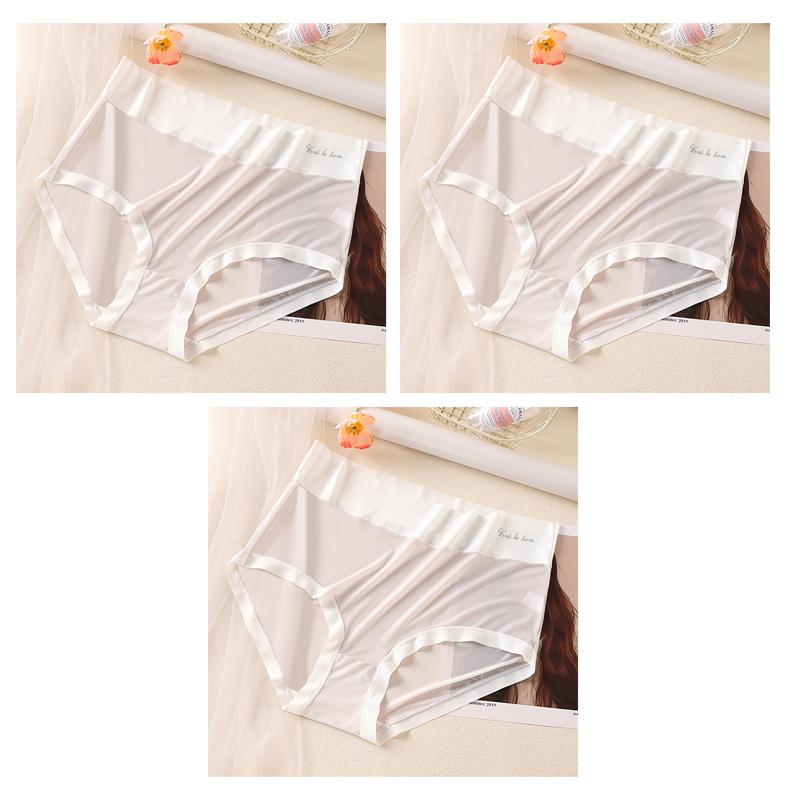 3 Stück Damen Modal Slips Weicher Komfort Hoher Bund Unterwäsche