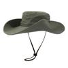 Quick-dry Hiking Fisherman Hat UV Protection Men Bucket Cap Fashion Drawstring Sun Hat  Camping