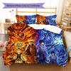 Naruto Pattern Bedding Quilt Set Quilt Cover Pillowcase Home Decoration Birthday Gift (1 * duvet cover + 2 * pillowcase, without core)