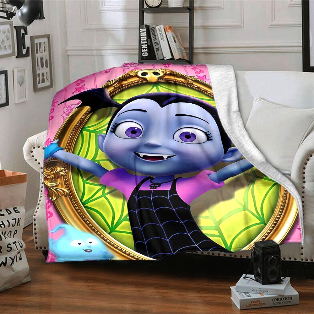 1pc Vampirina2 Blanket, Gift, for Men and Women, Soft Blanket, Good for Sofa Bed Couch Travel, Lightweight Flannel Blanket