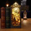 Jiate DIY Rincón de Libros de Detective en Miniatura Kit de Construcción de Modelo de Pisapapeles 3D Regalo de Cumpleaños