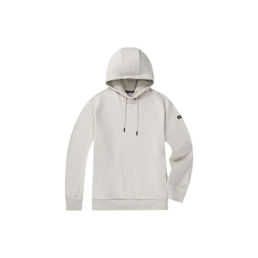 Columbia Travel Series Letter Print Hooded Sweatshirt Women Sweatshirt Off-White AR0743-278