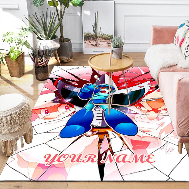 Custom 1Pc Mega Man Adventure Rug Office Carpet Indoor Outdoor Entrance Doormat Nonslip Soft And Comfortable Living Room D2915183