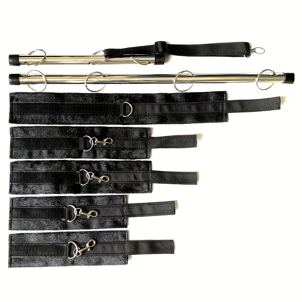 Zestaw do bondage BDSM: Zestaw rozporowych kajdanek, kajdanek na kostki i pasów fetyszowych - idealny dla seksownych i wyuzdanych par!