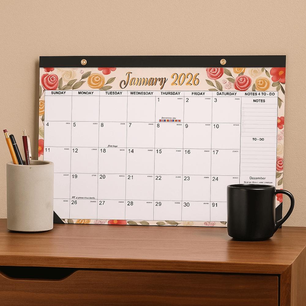 Spacious Hanging Calendar Creative Monthly Planner Calendar 18-Month Calendar  Family Planning