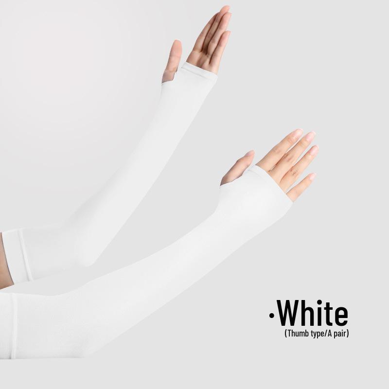 Men's UPF50+ UV Protection Ice Sleeves for Cycling & Driving