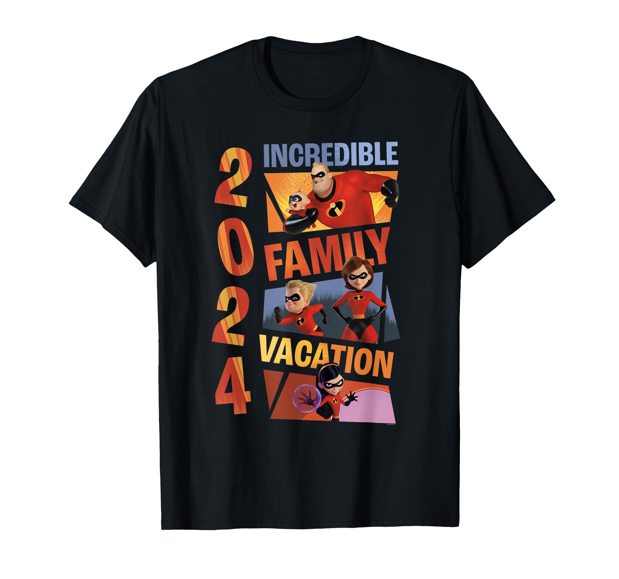 Disney & Pixar Mr. Incredible Incredible Family Vacation 2024 T-shirt