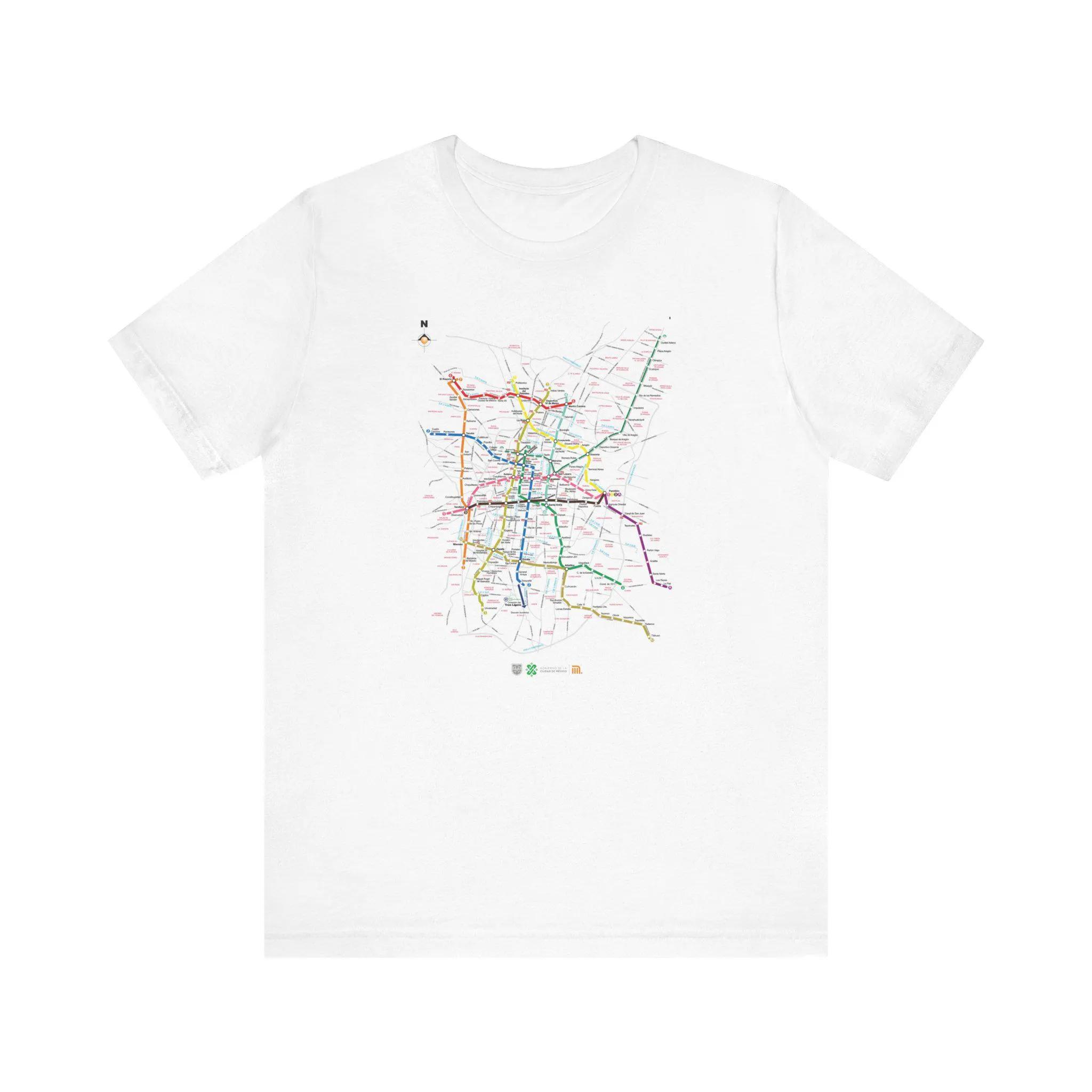 

METRO CHILANGO Map of The Mexico City Metro Super Comfy T-shirt Graphic T Shirts Retro Streetwear Short-sleeved Men s T-shirt 4XL