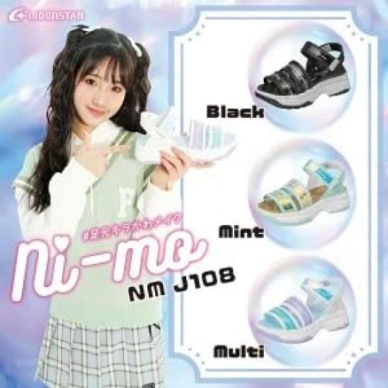 Sandals NM J108 Girls Black cm 2E [Moonstar] 20.0