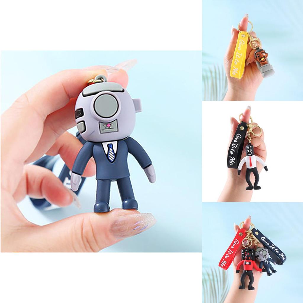 Skibidi Toilet Cartoon Schlüsselanhänger Taschenanhänger Pvc Weichgel Material Für Auto Souvenirs Hochzeit/Geburtstag/Abschluss Geschenke