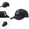 Korean Style Fashion Baseball Cap With Embroidered Ship Anchor For Casual Wear