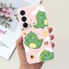 For Samsung Galaxy S23 FE Case Cute Dinosaur Cartoon Cover Soft TPU Phone Case For Samsung S 23 Plus Galaxy S23 Utra S23+ Bumper