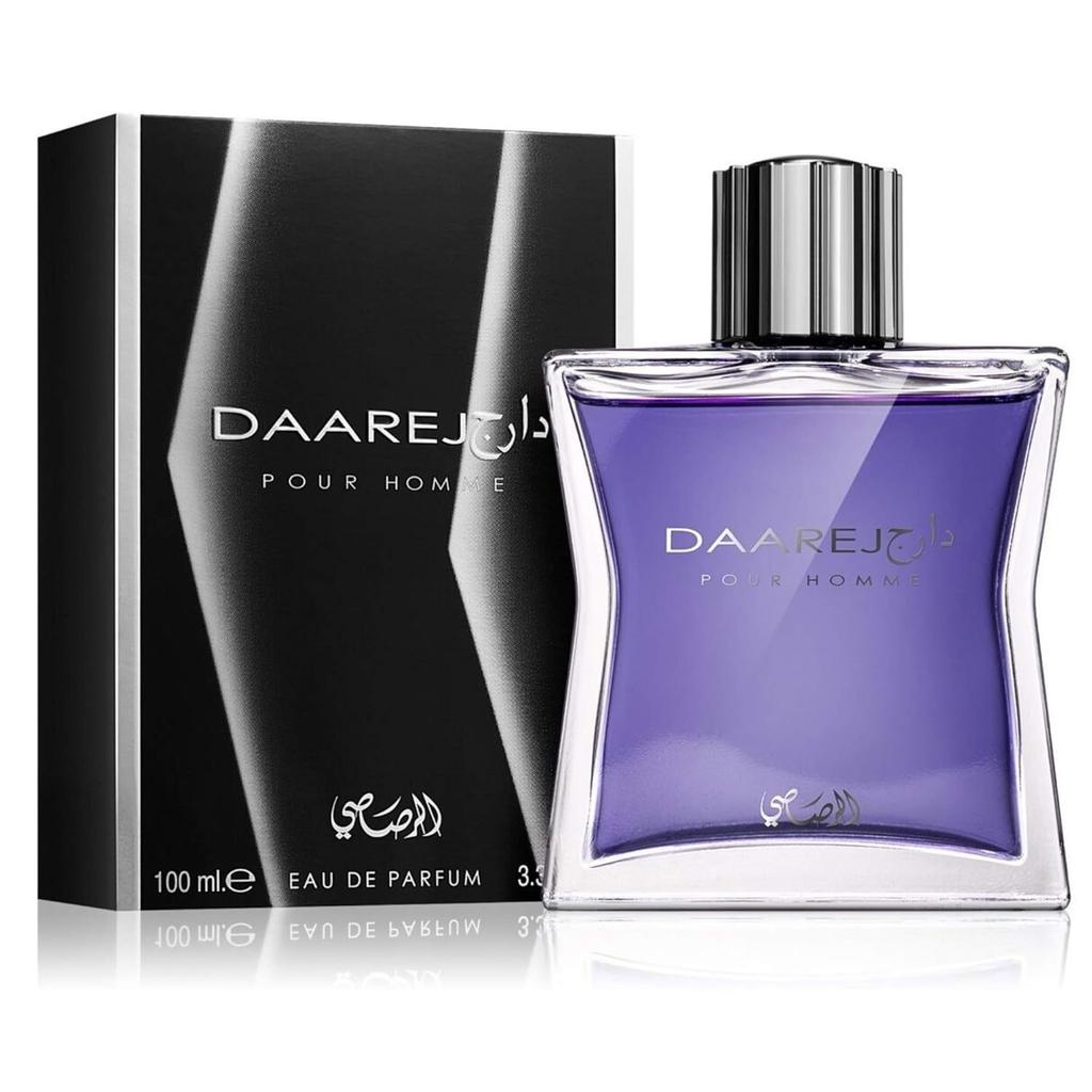 Profumo da Uomo DAAREJ, Lunga Durata 24 Ore, Fragranza Araba Dubai del Medio Oriente, Elegante Fresco Spray, 50ml meno