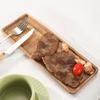 Multipurpose Wood Display Tray Oval / Square Shape Portable Table Storage Plate Adds Warmth To Home Settings