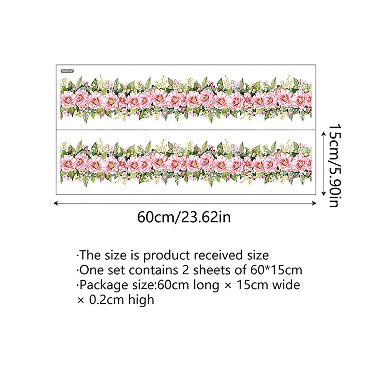 

Ms6332-Z Свежее растение цветок линия талии плинтус наклейка на стену гостиная спальня украшение для дома количество можно обсудить