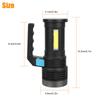 Handheld Flashlight 4 Modes Portable Rechargeable Ip44 Waterproof Super Bright Led Searchlight Spotlight