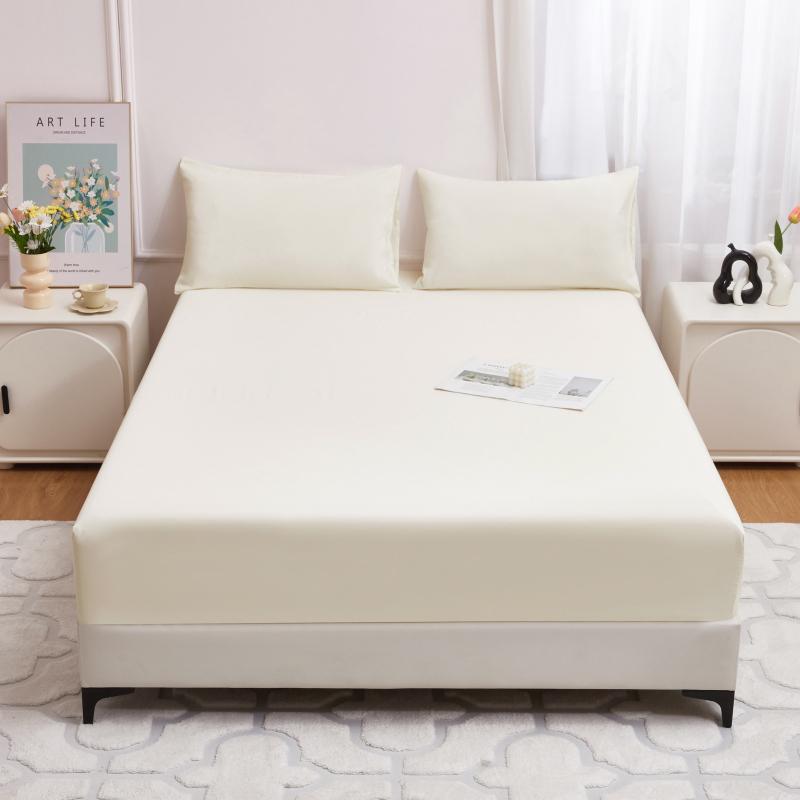 Waterproof Solid Color Mattress Covers Protector Adjustable Non-slip Bed Fitted Sheet with Elastic Band for King 90/160/180x200