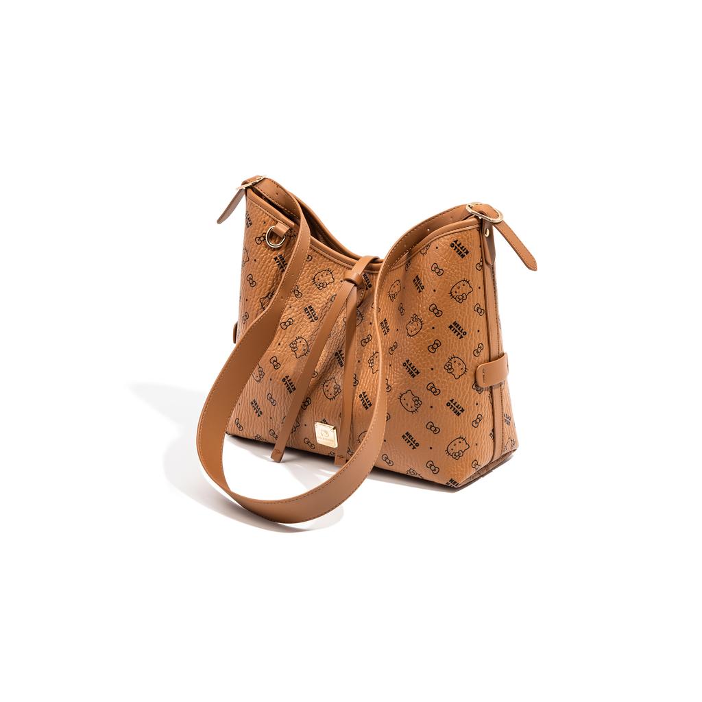 New Sanrio HelloKitty Hello Kitty PU Shoulder Bag Regular Women's Pink/Brown/Milk Tea SHHF41494