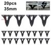 20Pcs 30/33/35/mm Solar Panel Water Drainage Clips Photovoltaic Modules Cleaning Clips For Solar Panel Water Drain Clamps