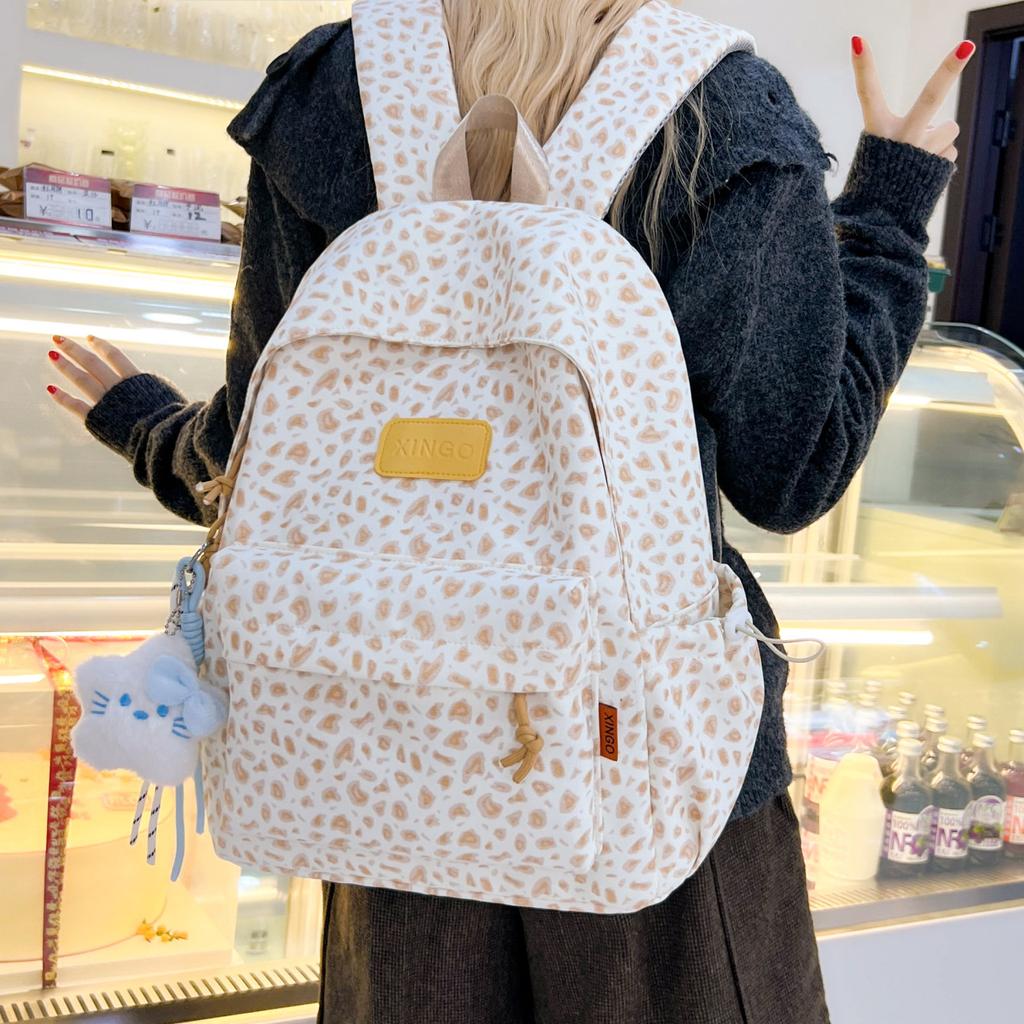 Schoolbag Fashion Versatile Student School Bag Female Junior High School Student Large Capacity Backpack Simple and Lightweight Travel Backpack