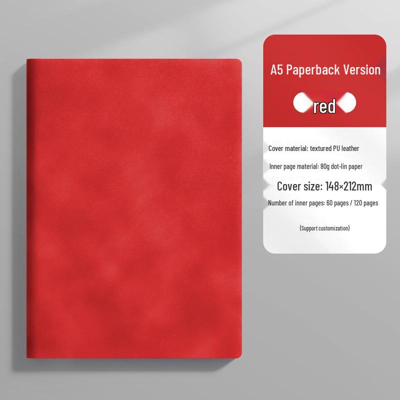 A5 Custom Logo Soft Leather Business Notebook Gift Set with Buckle Closure