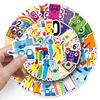 50 Fogli Adesivi Educativi Numberblocks per Telefoni e Borracce