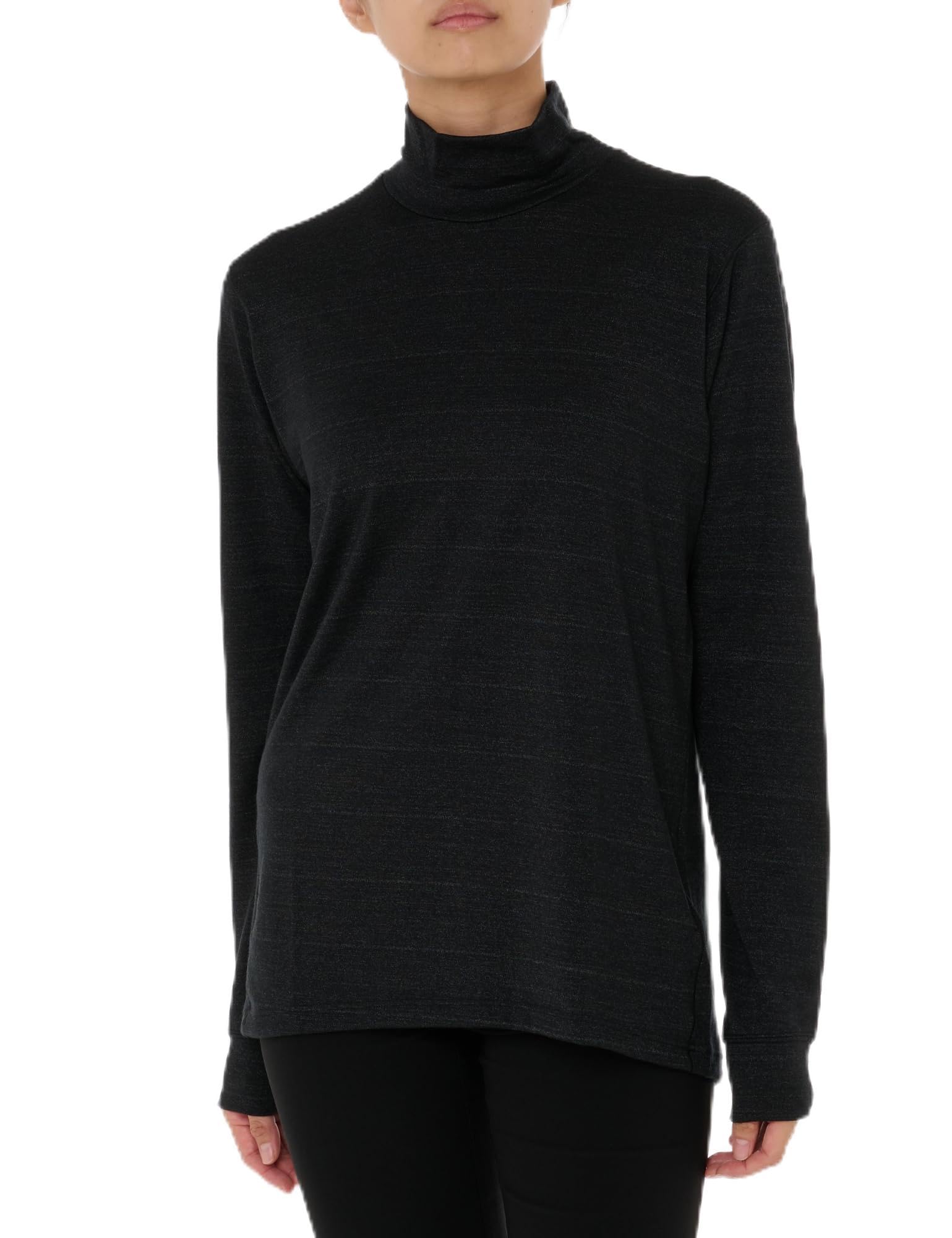 

Шерстяная водолазка с длинными рукавами ЧЕРНАЯ 4 [Goldwin]