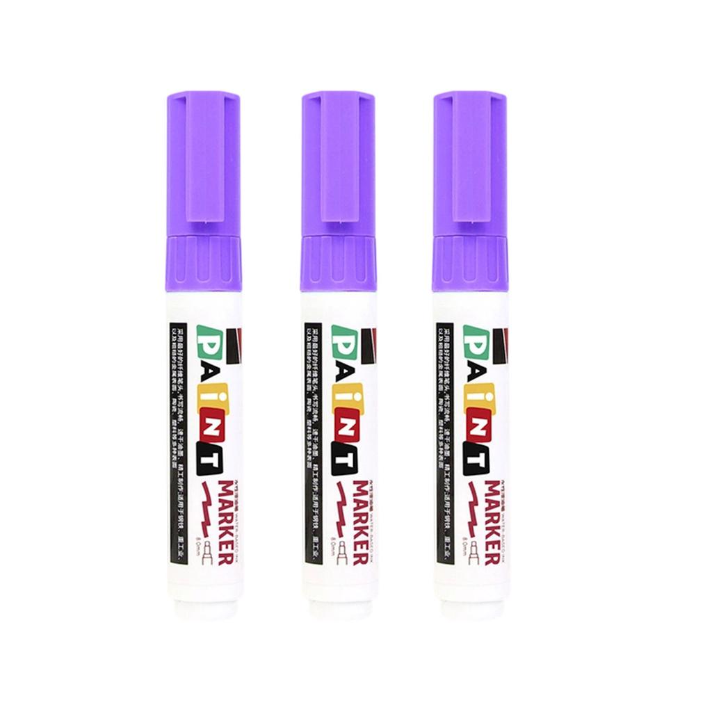 3Pcs Monument Paint Pen Sunproof Waterproof Stone Marker Pen For Writing Coloring On Tombstones Gravestone Restoration