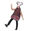 Halloween Party Kostüm Jumpsuits für Erwachsene Damen und Herren Schinkenfleisch Cosplay