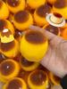 Crispy Sound Caramel Pudding Food Shaped Squeezing Toy Homemade Diy Handmade Stress Relief Ball Non-Rebound Stress Relieving Toy