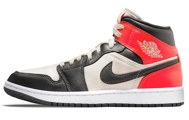 Jordan 1 Mid Newsprint Light Orewood Brown Women s DQ6078-100 36