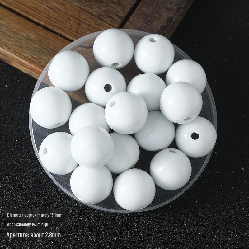 16mm Retro Ceramic Beads for DIY Bracelets & Necklaces
