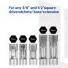 9PCS Oxygen Sensor Removal Tool Set With Slotted Sockets And Fuel Line Disconnect Wrench For Automotive Repair Mechanic Tools