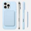 For Magsafe Magnetic Wallet Card Slot Luxury Solid Color Soft Silicone Phone Case For iPhone 16 Pro Max E 14 11 12 13 15 Pro Max