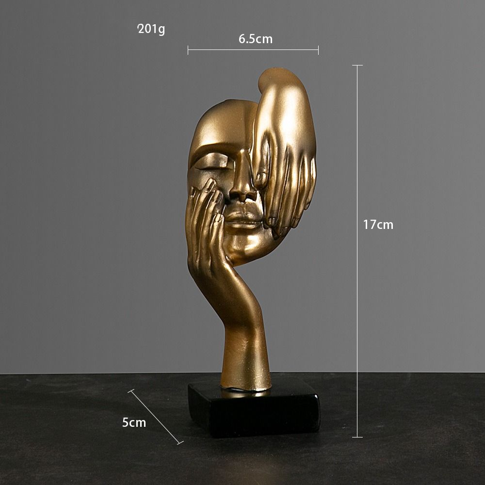 Gift Living Room Antiskid Base Figure Sculpture Desktop Ornaments Abstract Statue Resin Crafts