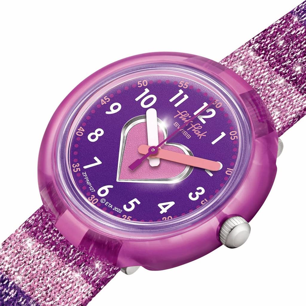 Flik Flak Watch STRIPY GLITTER ZFPNP127 Kids'
