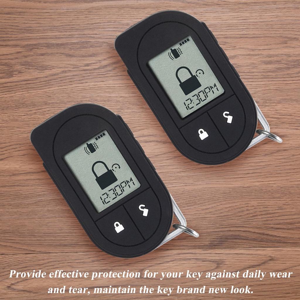 Viper Remote Start Case Soft Silicone Protective Cover Key Fob Case Shell with Button