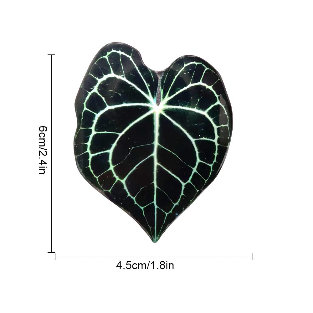 Creative Acrylic Tropical Plant Magnetic Fridge Sticker - Simulation Leaf Design