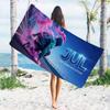 1pc J-Jul-l French Rapper Pink Smoke Breakdance Beach Towel Microfiber Quick Dry Bath Towel For Pool Beach Travel Rap Fans Gift