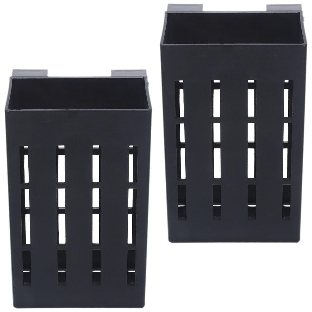 2Pcs Aquarium Plant Holder Hanging Plastic Aquatic Plant Pot Suitable for Fish Tank Planting Basket Home Garden Aquarium