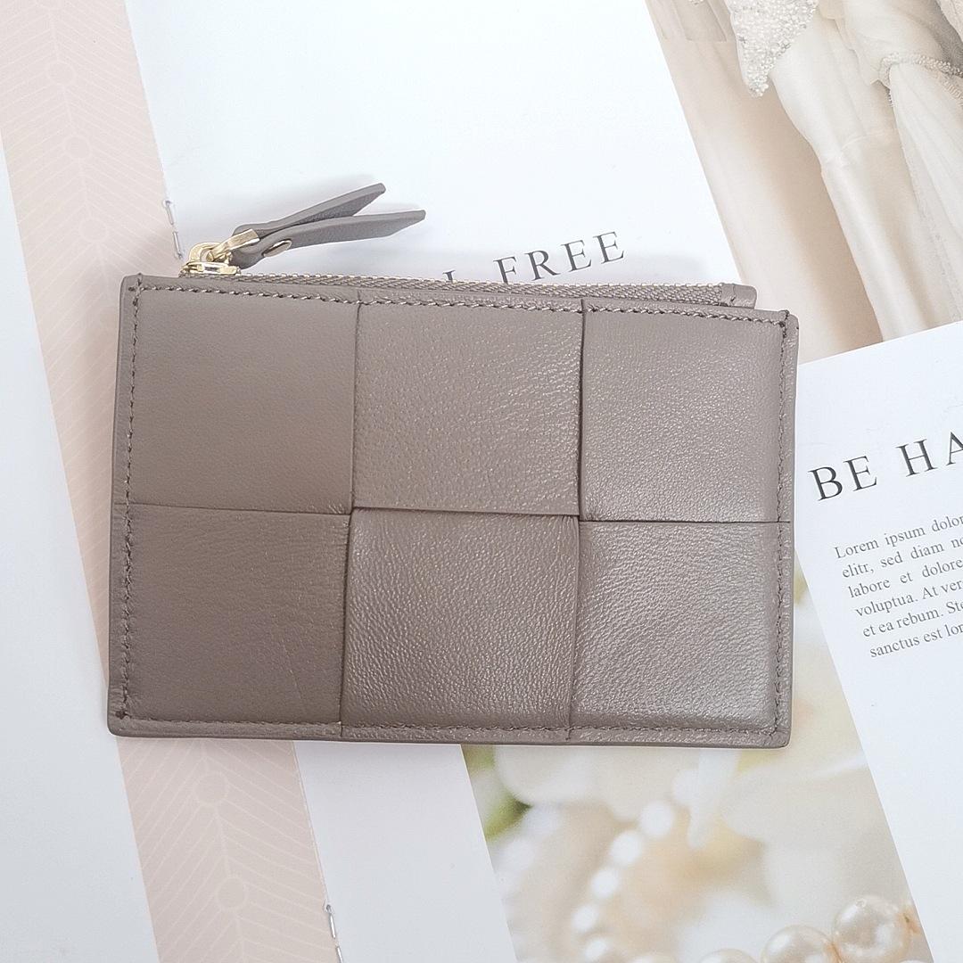 

Sheepskin Retro Card Holder & Coin Purse серый